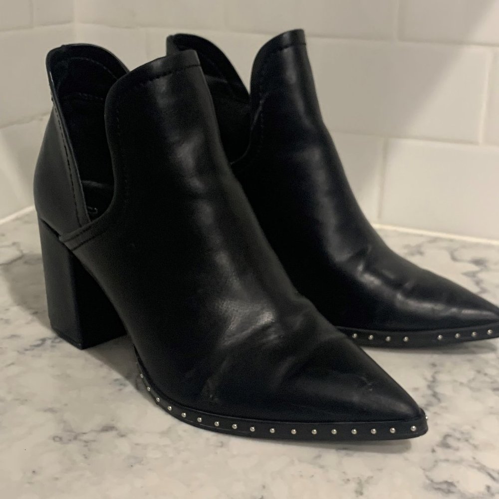 Black Studded Booties